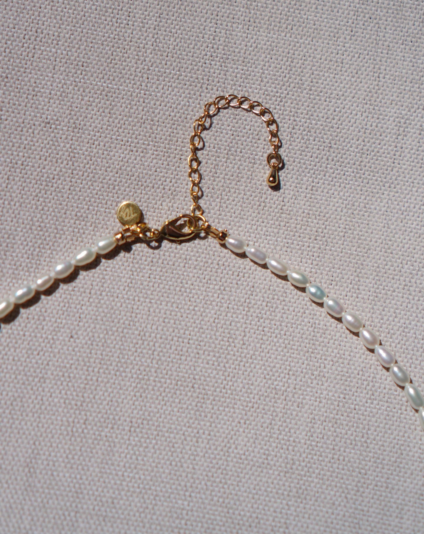 Freshwater Pearl Choker with Mushroom Charm 14K Gold Filled