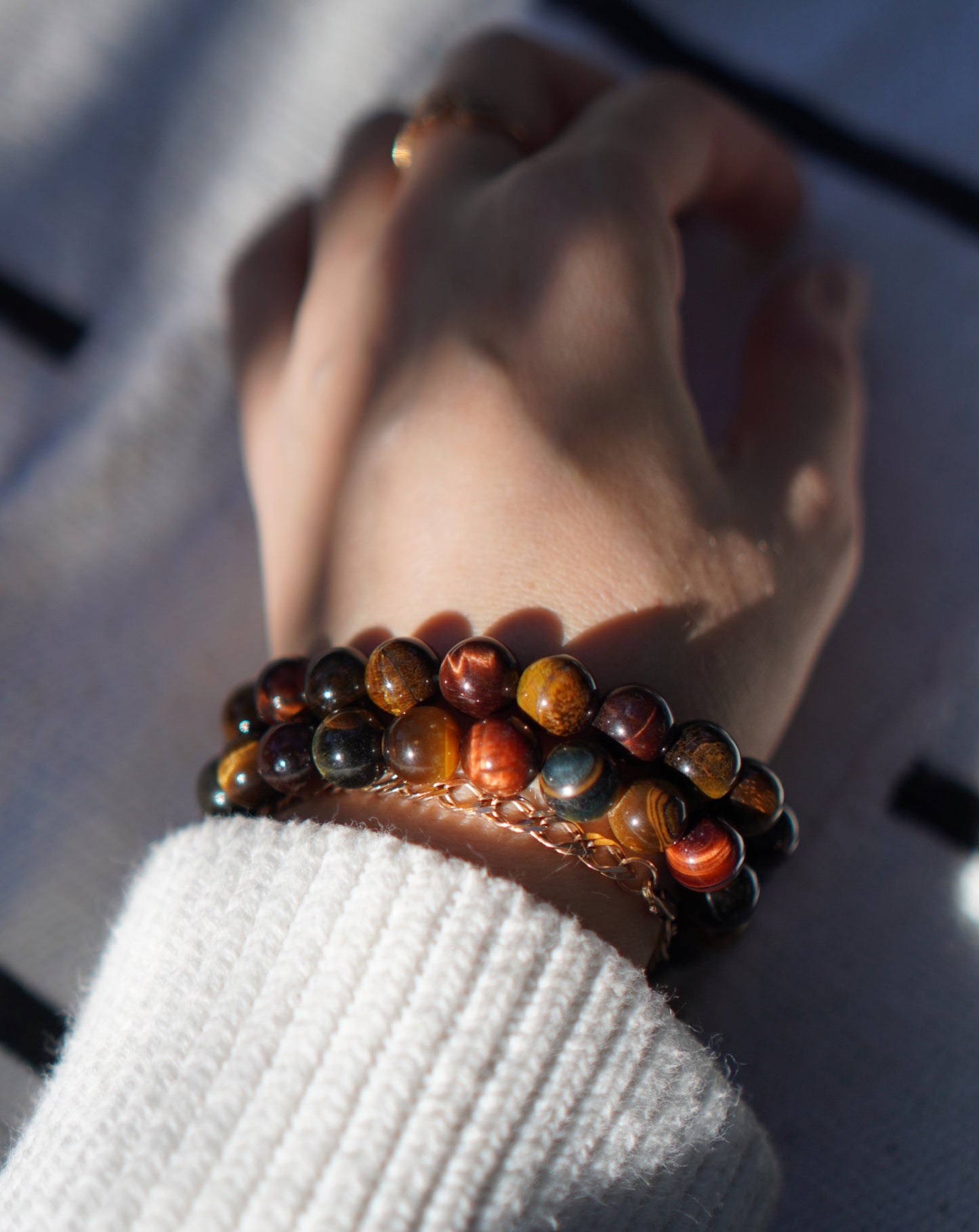 Mixed Tiger Eye Bracelet L